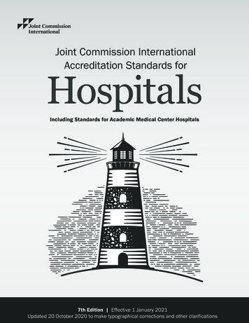 Joint Commission International Accreditation Standards For .