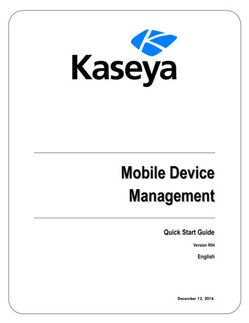 Kaseya Mobile Management - Hixardt 