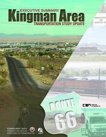 Kingman Area Transportation Study Update