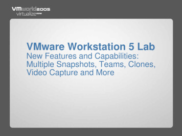 New Features And Capabilities . - 3.vmware 