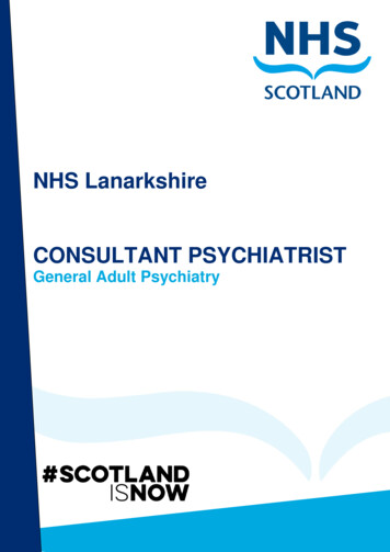 Consultant psychiatrist jobs nhs