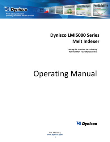 Dynisco LMI5000 Series Melt Indexer