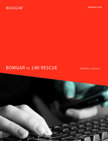 BOMGAR LOGMEIN RESCUE UPDATED: 10/6/2015