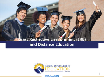 Least Restrictive Environment (LRE) And Distance Education
