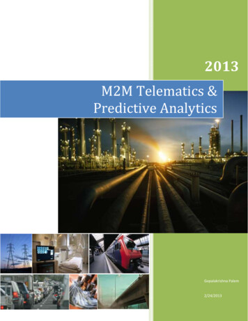 M2M Telematics & Predictive Analytics
