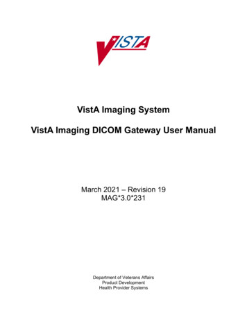 VistA Imaging DICOM Gateway User Manual - VA