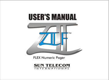 USER'S MANUAL - Sun Telecom