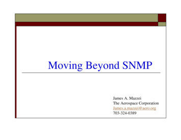 Moving Beyond SNMP