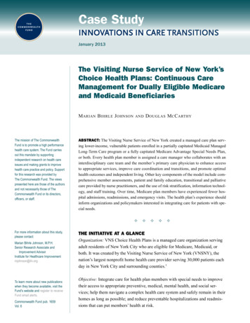 Innovations In Care Transitions—The Visiting Nurse Service .