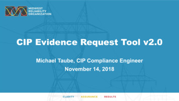 CIP Evidence Request Tool V2 - Midwest Reliability
