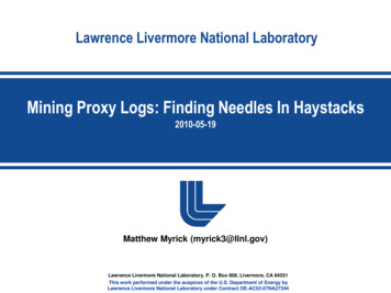Mining Proxy Logs: Finding Needles In Haystacks