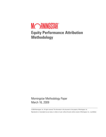 Equity Performance Attribution Methodology