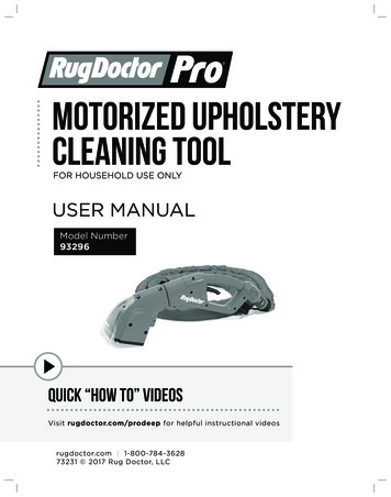 Motorized Upholstery Cleaning Tool - Rug Doctor