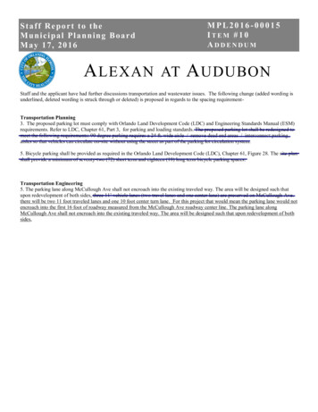 MPL2016-00015 Addendum Alexan At Audubon - City Of 