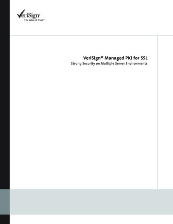 VeriSign Managed PKI For SSL - MSC Trustgate 