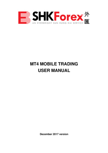 MT4 Mobile Trading User Manual - EBSHK Forex