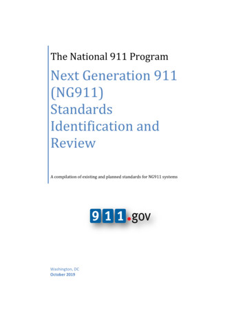The National 911 Program Next Generation 911 (NG911 .
