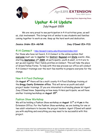 Upshur 4-H Update