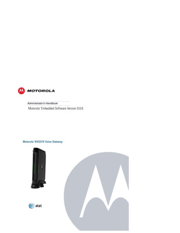Administrator’s Handbook Motorola Embedded Software .