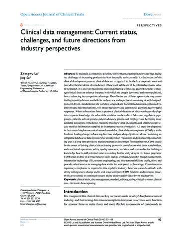 Open Access Full Text Article PerSPeCTiveS Clinical Data .