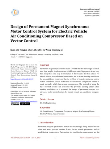 Design Of Permanent Magnet Synchronous Motor Control .