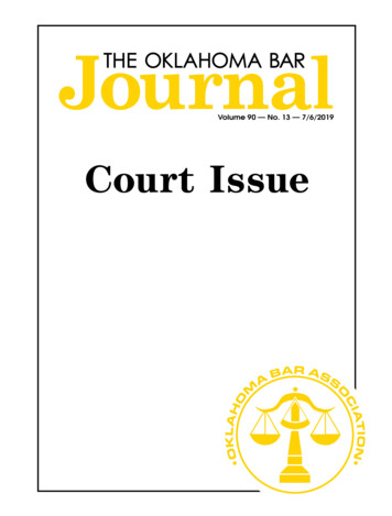 Volume 90 — No. 13 — 7/6/2019 Court Issue