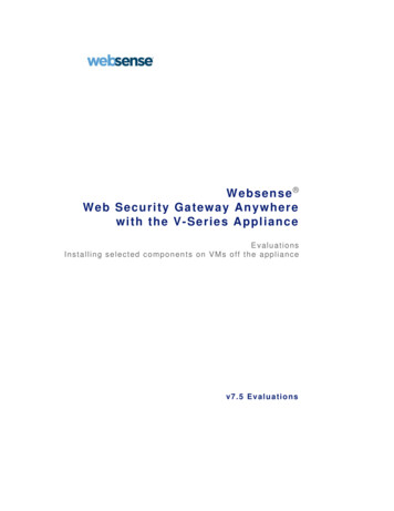Websense Web Security Gateway Anywhere With The V 