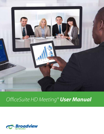 Office Suite HD Meeting User Manual - Broadview Net