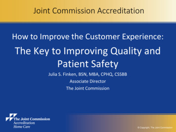 The Key To Improving Quality And Patient Safety