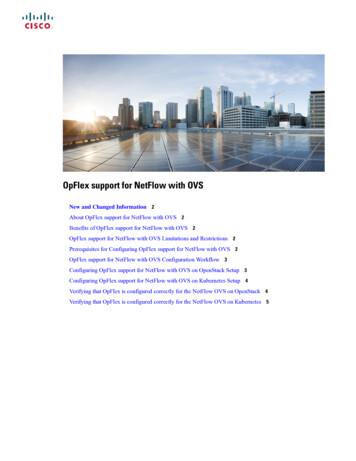 OpFlex Support For NetFlow With OVS - Cisco 