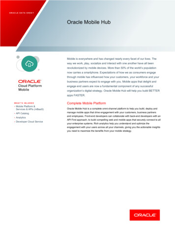 Complete Mobile Platform - Oracle
