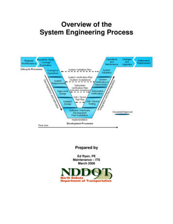 Overview Of The System Engineering Process