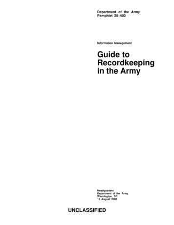 Information Management Guide To Recordkeeping In The 