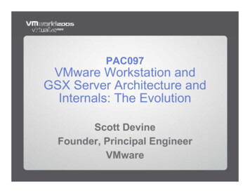 PAC097 VMware Workstation And GSX Server Architecture And .