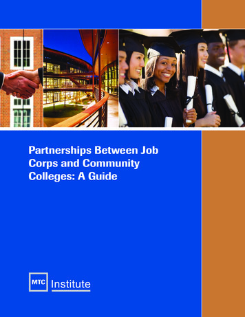Partnerships Between Job Corps And Community Colleges: 