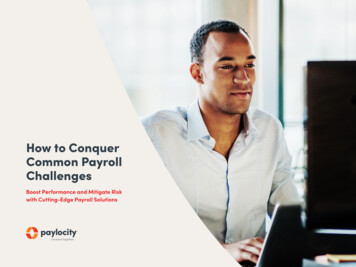 How To Conquer Common Payroll Challenges - Paylocity