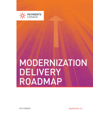 MODERNIZATION DELIVERY ROADMAP - Payments Canada
