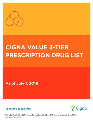CIGNA VALUE 3-TIER PRESCRIPTION DRUG LIST