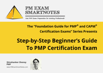 To PMP Certification Exam