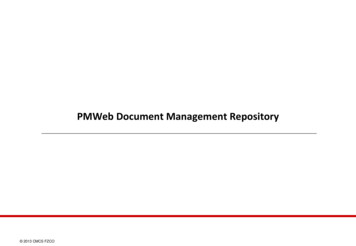 PMWeb Document Management Repository