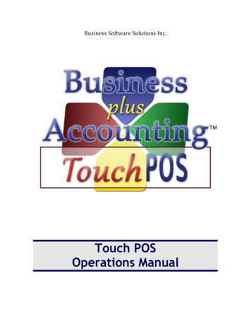 Touch POS Operations Manual