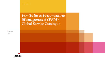 Portfolio & Programme Management (PPM)
