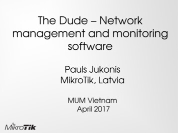The Dude – Network Management And Monitoring Software