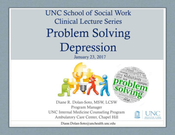 UNC School Of Social Work Clinical Lecture Series Problem .
