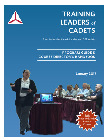 TRAINING LEADERS Of CADETS
