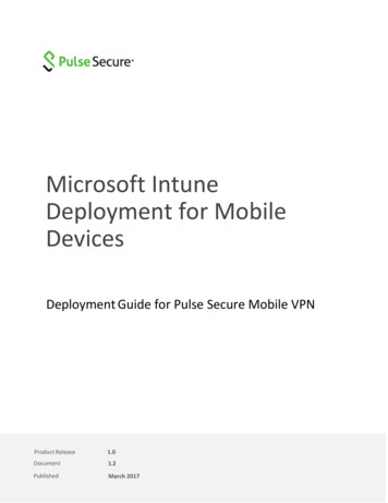 Microsoft Intune Deployment For Mobile Devices - Pulse 