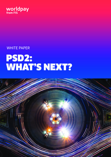 WHITE PAPER PSD2: WHAT’S NEXT? - FIS Global