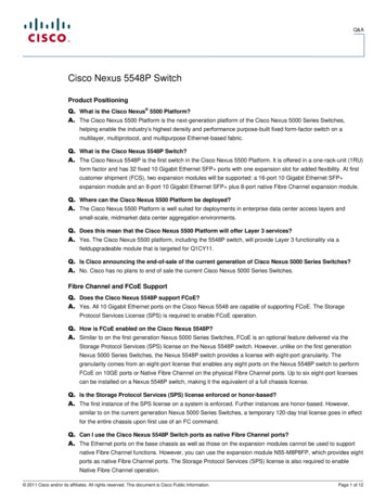 Cisco Nexus 5548P Switch FAQ