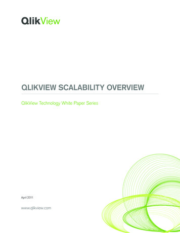 QLIKVIEW SCALABILITY OVERVIEW