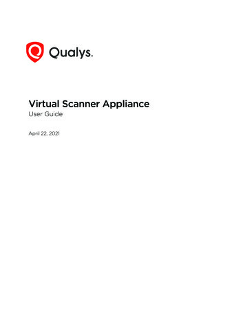 Virtual Scanner Appliance - Qualys